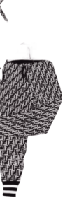 Chic Two Pieces Long Sleeve Top With Front Zipper & Jegging (Color: black, size: large)